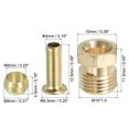thumbnail image 2 of 6mm ID 4mm OD Tube Compression Assortment Kit, 18 Set Brass Compression Sleeve Ferrule & Insert & Nut, 2 of 5