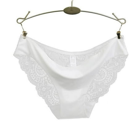 Wefuesd Panties for Women  Women Lace Panties Seamless Cotton Panty Hollow Briefs Underwear  Cotton Underwear for Women  Womens Underwear  Seamless Underwear for Women White M