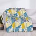 thumbnail image 3 of Fotbe Cute Poodle Dog Manta de Franela con Estampado, Manta Ultrasuave para Cama, Sofá, Auto, Hipoalergénica y Antibolitas-60"x50", 3 of 6