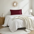 thumbnail image 6 of Mainstays Satin Pillowcase – Standard – Merlot Red – Frizz Control & Cooling Comfort – 1 Pack, 6 of 8