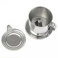 thumbnail image 3 of Pangheng Stainless Steel Finish 1-Cup Vietnamese Coffee Drip Press Maker, 3 of 8
