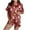 Watermelon Red, variant on UngA Silk Christmas Pajamas for Women Button Down Pajamas Set Short Sleeve Sleepwear Bride Soft Pj Lounge Sets Womens Christmas Pajamas,Size M