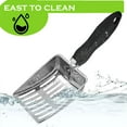 thumbnail image 6 of OAZOUF Stainless Steel Cat Litter Scoop with Holes: Heavy Duty Rust Proof Metal Scooper with Ergonomic Handle for Clumping Litter, 6 of 9