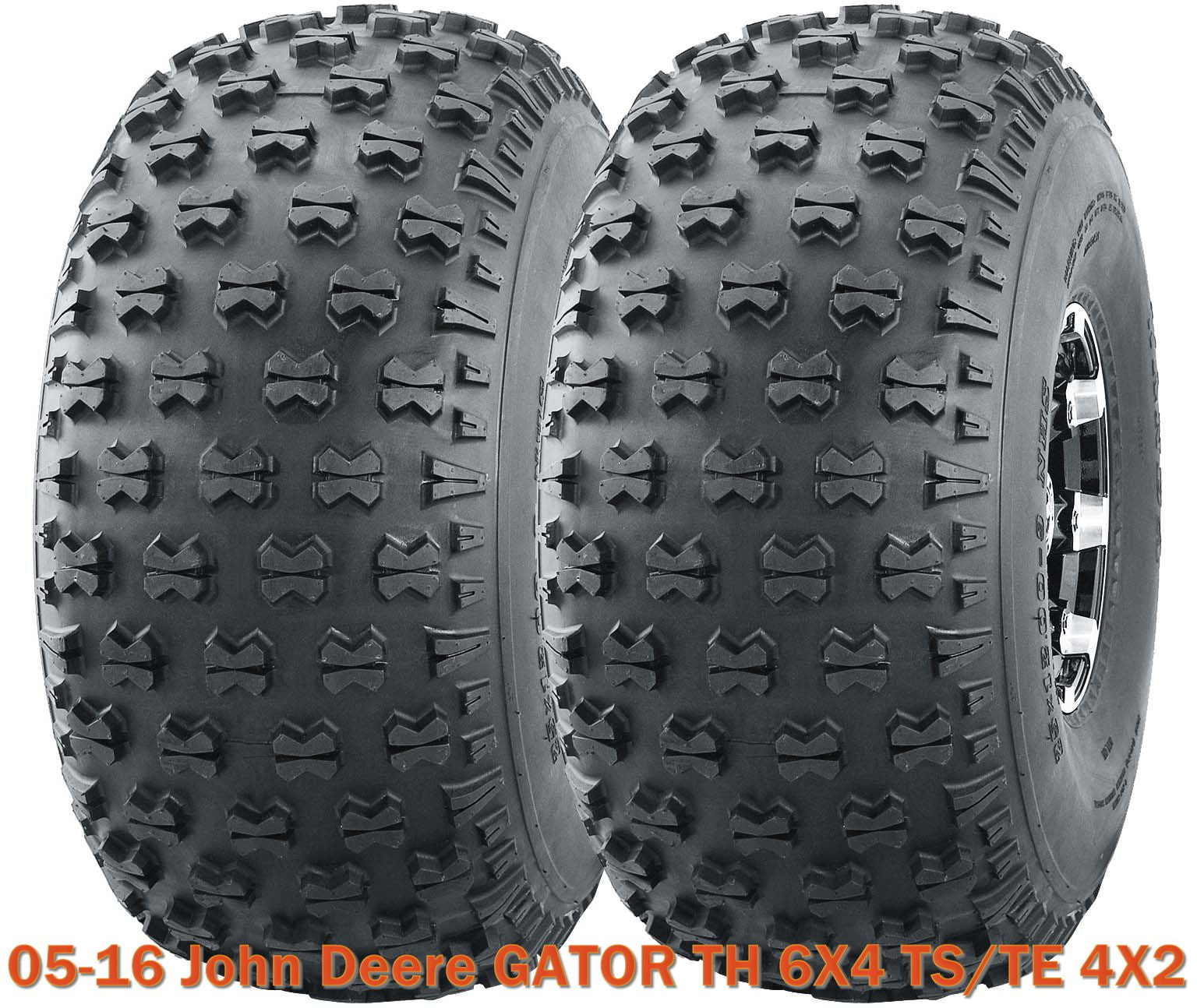 Set 2 Utility ATV front tires 22.5x108 for 0516 John Deere GATOR TH