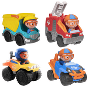 Blippi Mini Vehicle 4 Pack: Monster Truck, Dump Truck, Fire Truck and Blippi-Mobile!