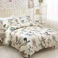 thumbnail image 2 of Pájaros Ropa de Cama American Country Chic King 3 Pcs Hojas Pájaro Funda Nórdica Egipcio, 2 of 7