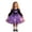 Z02-Purple, variant on Miaoju Girls Halloween Dress Ruffle Skirt Festival Dress Up Tutu Dress for Halloween with Cape