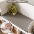 thumbnail image 5 of Asofer 66” Kids Toy Organization Cubby Bookcase, 7-Cubbie Bench with Cushion for Children Room Playroom, 5 of 5