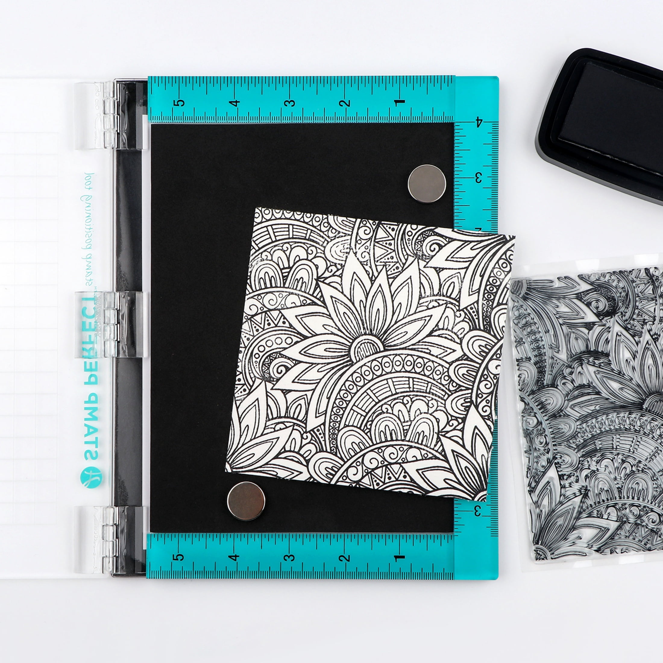 Stamp Positioning Tool - 9x7.2 inch Stamping Platform for Perfect Cardmaking,Layering & Precise Impressions