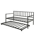thumbnail image 3 of JERFIT Twin Daybed with Trundle Multifunctional Metal Lounge Dayb, 3 of 7