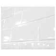 thumbnail image 2 of 3x6 White Glossy Ceramic Subway Tile Wall Backsplash Made in USA (Full Box 100), 2 of 5