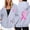 Grey, variant on Long Sleeve Sweatshirt For Women Trendy Solid Color Zip Up Hoodie Pullover Cancer Awareness Month Drawstring Casual Comfortable For Everyday Wear Tops Clothes With Pocket