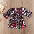 thumbnail image 5 of CANIS Robe d'Été pour Tout-Petits Filles Bébé Nœud Papillon Imprimé Amour Saint-Valentin Fête, 5 of 5