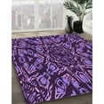 thumbnail image 2 of Ahgly Company Indoor Square Patterned Tyrian Purple Area Rugs, 6' Square, 2 of 6