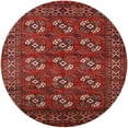 thumbnail image 1 of Ahgly Company Indoor Round Mid-Century Modern Red Oriental Area Rugs, 4' Round, 1 of 6