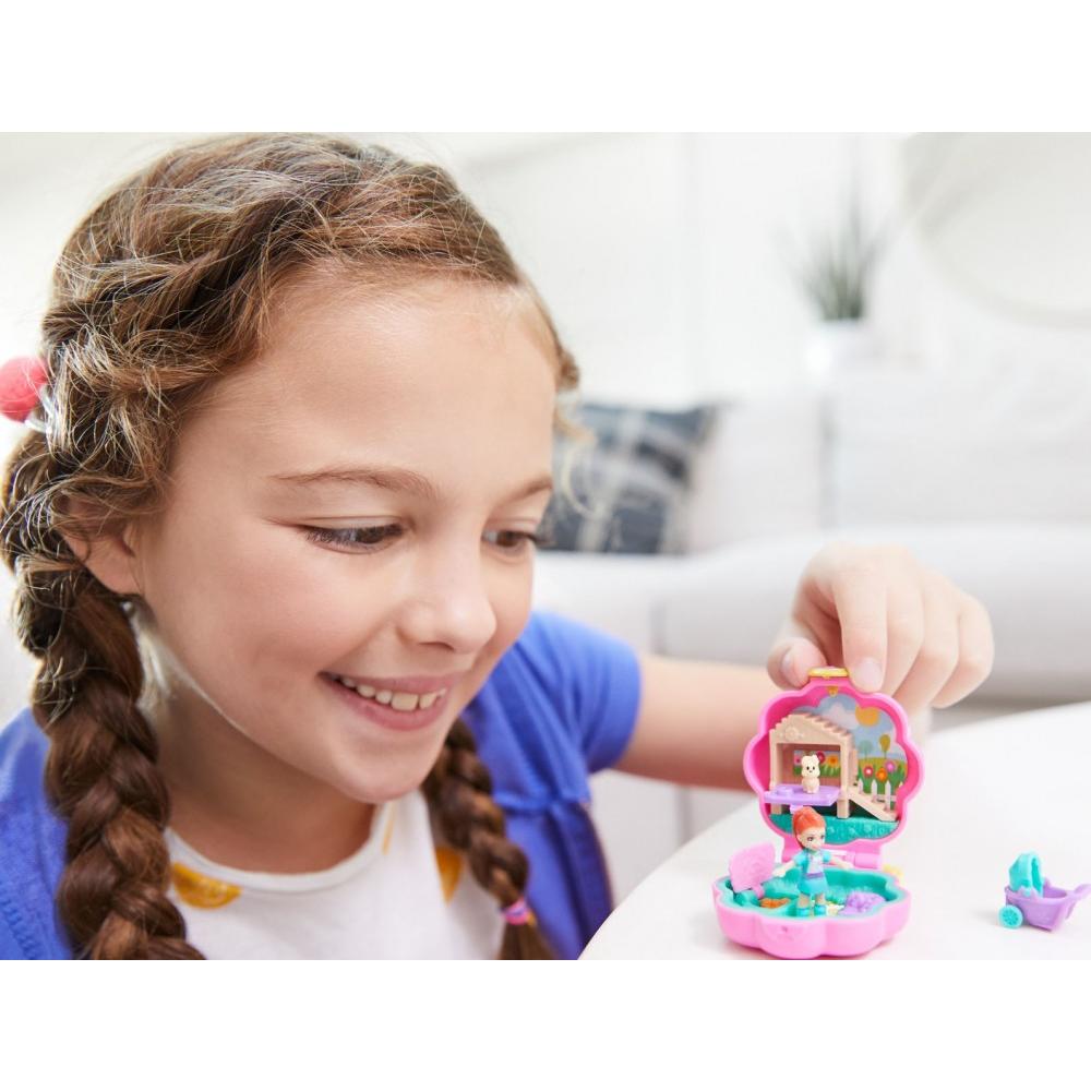 Polly Pocket Tiny Pocket Places Lila Pet Compact with Doll - image 2 of 7