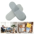 thumbnail image 4 of Unique Bargains 1 Pair Disposable Slippers Foldable Anti-slip Hotel Slippers Gray, 4 of 5