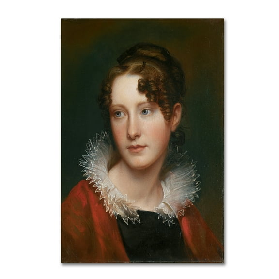 Trademark Fine Art 'Portrait Of Rosalba Peale' Canvas Art by Rembrandt Peale