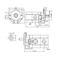 thumbnail image 4 of Log Splitter Pump, 3600 R/min Easy To Install Cast Iron Stainless Steel Hydraulic Log Splitter Pump  for Gardening, 4 of 7