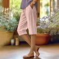 thumbnail image 2 of Striped Pants Women Casual Capri Pants Lightweight Spring Summer Pants for Women 2026 Ladies Pinstripe Pants, XL, 2 of 4