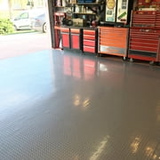 FlooringInc Standard Grade Nitro Garage Roll & Protective Parking Mats, Stailess Steel, Diamond, 7.5'x17'