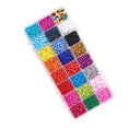 thumbnail image 3 of Juego de cuentas de vidrio de 24 colores 3000 piezas pulsera redonda hecha a mano con cuentas para manualidades de fabricación de joyas de bricolaje Eigraketly HA6023-00B, 3 of 6