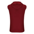 thumbnail image 3 of Lixiuxyad Slim Fit Tees Hoodie Women Short Sleeve Plain Hoodie Fashionable Sweatshirt With Hood Loose Hoodie Plus Size Hoodie Tops Comfortable Cotton Blouse Summer Classic Tops Sports Shirt,Red XL, 3 of 5