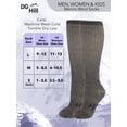 thumbnail image 5 of DG Hill 80% Merino Wool Long Length Thermal Socks For Women, Tall Knee High, 5 of 6