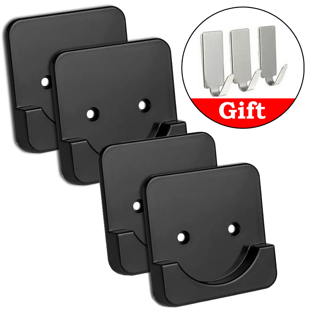 Shower Curtain Rod Mount Holder for Wall, Adhesive Shower Rod Retainer