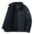 thumbnail image 4 of Men's Winter Warm Padded And Thickened With Pockets Casual Style Lapel Coat Jacket, 4 of 5
