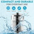 thumbnail image 5 of Everglow Shower Head Filter Hard Water High Output Replaceable Multistage Remove Chlorine, Metal, 5 of 11