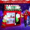 thumbnail image 4 of Gymax 6.3FT Self Inflatable Santa Claus Cookie Shop Christmas Decoration w/ Colorful Lights, 4 of 10