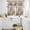 Light Beige Light Brown, variant on Vintage Owl Kitchen Curtains Sets for Windows 36 Inch Length, Farmhouse Sping Floral Botanical Postmark Rod Pocket Window Treatments Tier Curtains and Valances Set for Bedroom/Bathroom