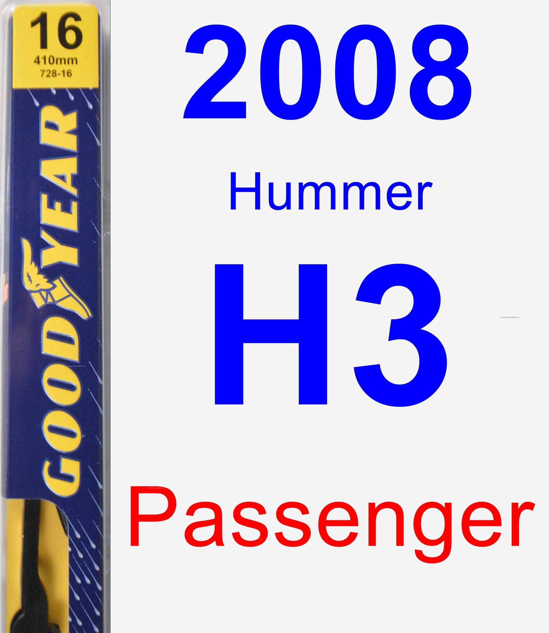 2008 Hummer H3 Passenger Wiper Blade Premium