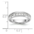 thumbnail image 7 of 14K White Gold Ring Band Wedding Diamond Round 11-Stone Channel, 7 of 7