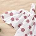 thumbnail image 5 of GXWEA Summer Toddler Girl Clothes 4T Girl Clothes Toddler Baby Girls Summer Clothes Outfits Ruffle Camisole Spot Dot Tops And Shorts Girl Clothing Pink 18-24 Months, 5 of 9