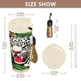 thumbnail image 2 of BZSMCE Coffe Bottles Stainless Steel Water Bottle With Fasshion Leopard Among Blooms Printed, 2 of 8