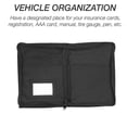 thumbnail image 1 of Automobile Glove Box Organizer Multi-pocket Solid Portable Automotive Glove Color Reusable Washable Storage Bag Manual Document Receipt Holder, 1 of 9