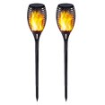 thumbnail image 4 of Lámpara de antorcha LED impermeable para jardín al aire libre con llama solar para patio 3 piezas, 4 of 7