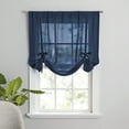 thumbnail image 5 of Mainstays Tie Up Balloon Shade 63" Valance, Poletop Blue Cove, Polyester, Sheer, Adult, 5 of 5