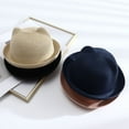 thumbnail image 4 of Yoyauz Kids Anti-UV Straw Sun Hat Cat Ear Summer Cap for Girl Boys Bucket Hat, 4 of 6