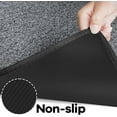 thumbnail image 4 of Runner Rug with Non Slip Rubber Backing, Washable Soft Floor Carpet for Kitchen, Hallway, Entryway Indoor, Bedroom, Laundry, Low Pile Area Rugs, Solid color with Pointillism style, 2*10 ft BLACK, 4 of 6