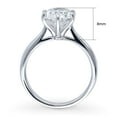 thumbnail image 4 of BERRICLE Sterling Silver Solitaire Wedding Engagement Rings 3 Carat Oval Cut Cubic Zirconia CZ Ring for Women, Rhodium Plated Size 10, 4 of 16