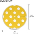 thumbnail image 3 of Coolnut 60" Polka Dots Round Tablecloth, Waterproof Outdoor Tablecloth with Umbrella Hole and Zipper, for Kitchen Dining Picnic Party Home Decor, 3 of 7
