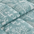 thumbnail image 3 of 3-Piece Christmas Down Alternative Comfort Set with Shams (King/California King, Enchanted Woods Blue), 3 of 6