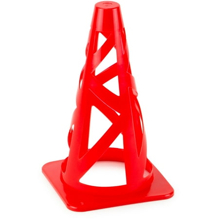 Crown Sporting Goods Red 9 Collapsible High Hat Sport Cone Markers for Agility Training (Single) Crown Sporting Goods Red 9 Collapsible High Hat Sport Cone Markers for Agility Training (Single)