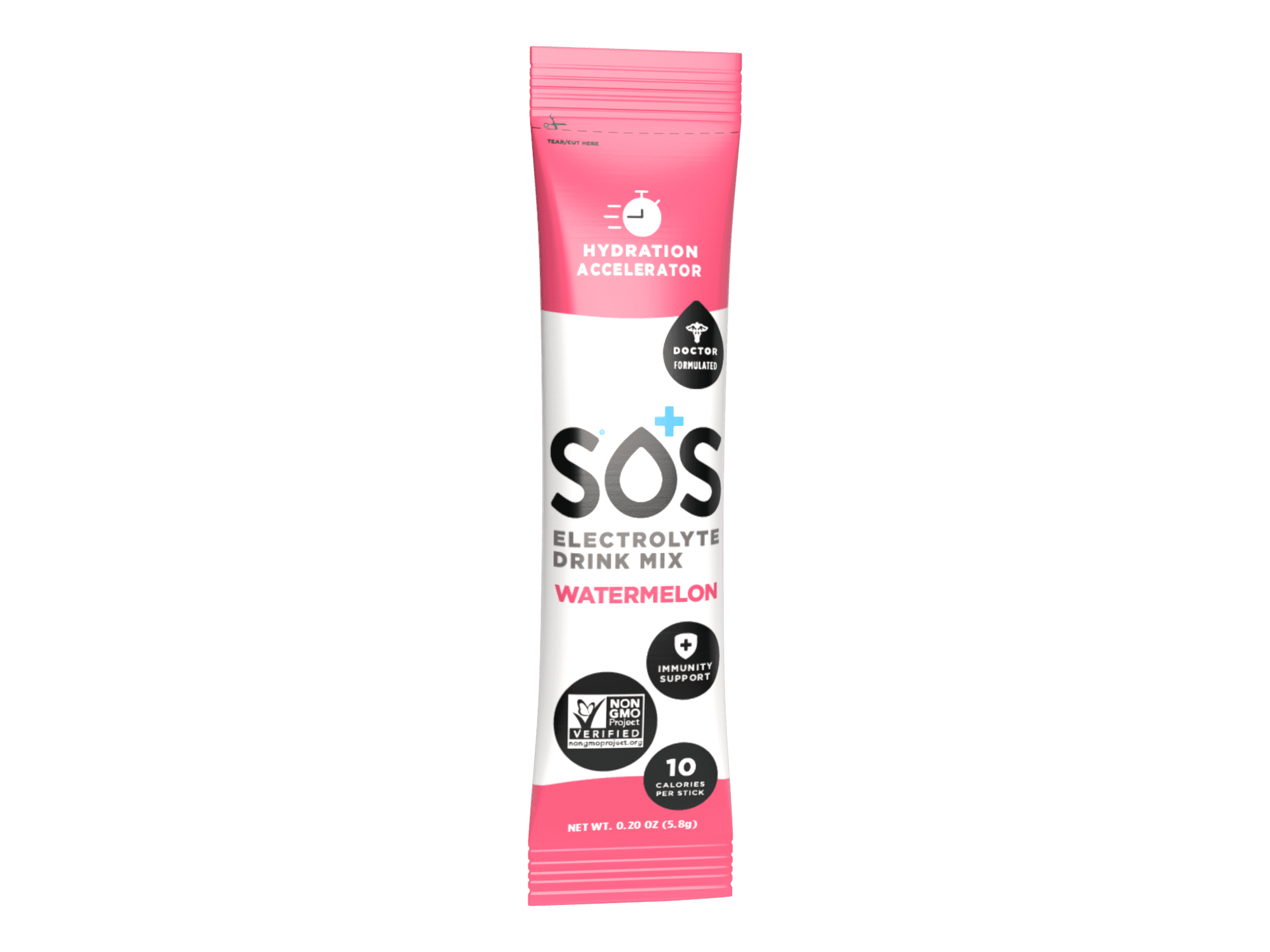 SOS Hydration Electrolyte Drink Mix - 10 Stick Packet Servings