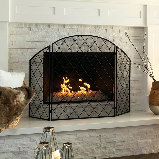 Best Choice Products 3 Panel 50x30in Wrought Iron Mesh Fireplace Screen Spark Guard Protector Gate W Folding Panels Com - Mission Style 3 Panel Fireplace Screen Best Choice Products 3 Panel 50x30in Wrought Iron Mesh Fireplace Screen Spark Guard Protector Gate W Folding Panels Com - Mission Style 3 Panel Fireplace Screen