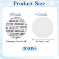 thumbnail image 2 of Uxcell 37mm / 1.46" Foam Lid Liner, 200 Pcs Adhesive Round PS Pressure Sensitive Seals, Cap Liners Resistant Tamper for Plastic Glass Jar Bottle Cap Canning Vials Seals, 2 of 7