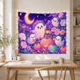 thumbnail image 4 of Night Garden With Art Scene, Mystical Fantasy for Space Lovers, Galaxy Room Decor Room Decor Statement, Halloween Gift, Tapestry Wall Hanging for Bedroom and Dorm, 4 of 6